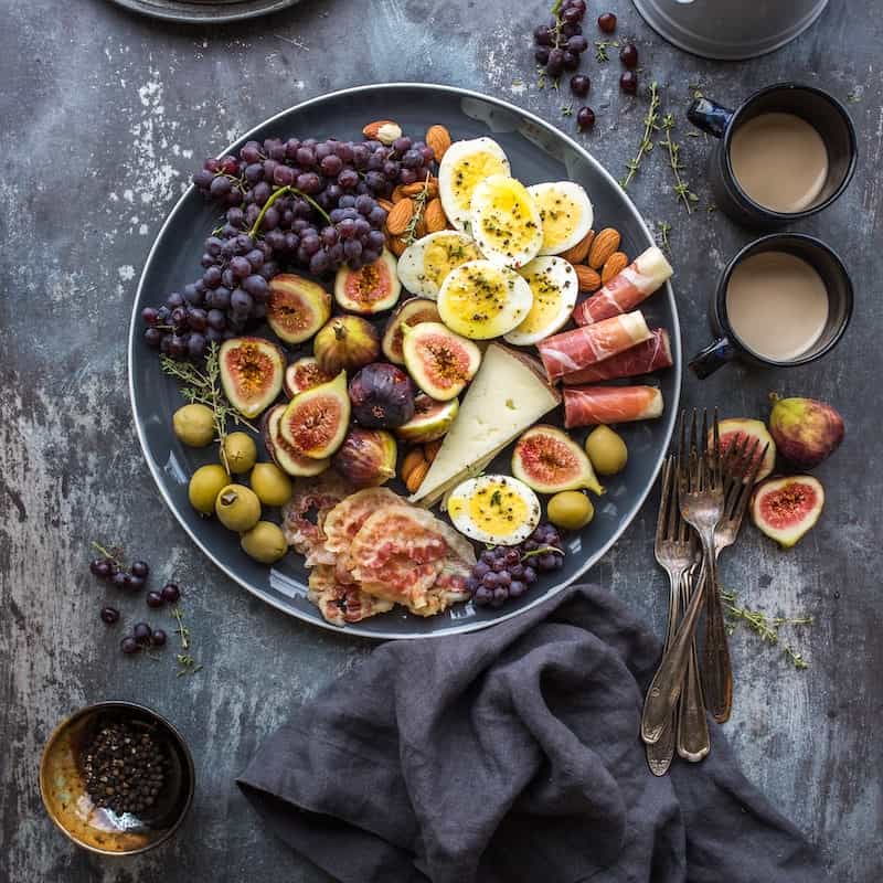 Beautiful arranged food